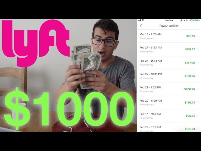 How Long it Took Me to Make $1000 as a Lyft Driver