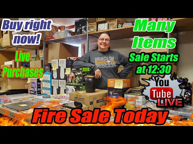 Live Fire Sale on Cyber Monday Get your amazing deals from us live today!