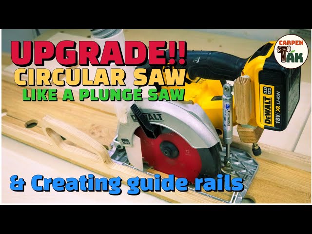 ⚡cool idea!! turn a circular saw into a plunge saw / Create a convenient guide rail / HOMEMADE