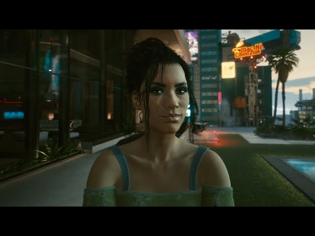 Cyberpunk 2077 - ENDING - Panam Romance, Panam in the Shower, V Becomes the Night City Legend