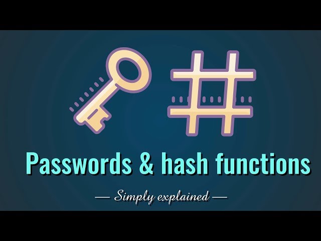 Passwords & hash functions (Simply Explained)