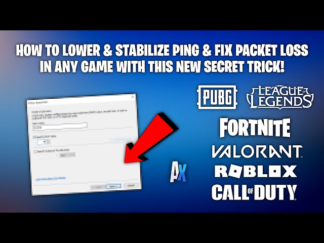 Lower Ping & Fix Packet Loss In ANY Game With This NEW Trick!
