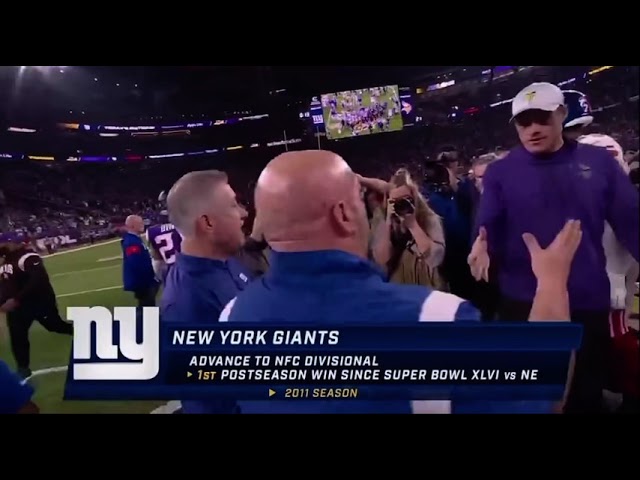 New York Giants have beaten Vikings Wild card￼ 1/15/23￼