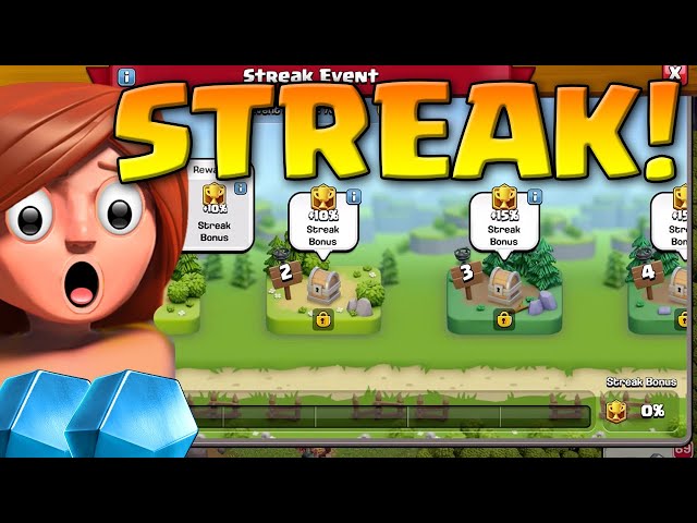 Get Your STREAK On! Clash of Clans New Event!
