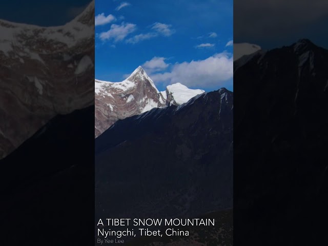 Drone time lapse video of Tibet mountain Namcha Barwa , by DJI Mavic Air 2