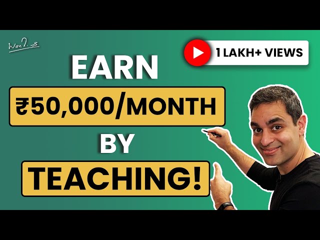 How to earn by teaching online | Ankur Warikoo Hindi Video | Make money online