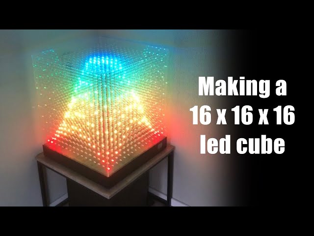 How to make a 16x16x16 LED CUBE at home with Arduino platform