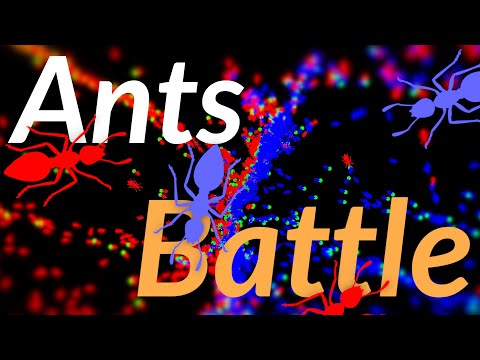 C++ Ants Simulation 5, Ants Fight