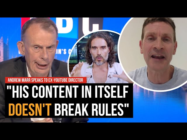 Why Russell Brand has been demonetised | Former YouTube boss speaks to Andrew Marr