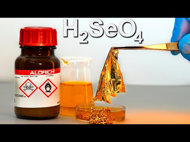 ONLY this acid can dissolve GOLD. Selenic acid