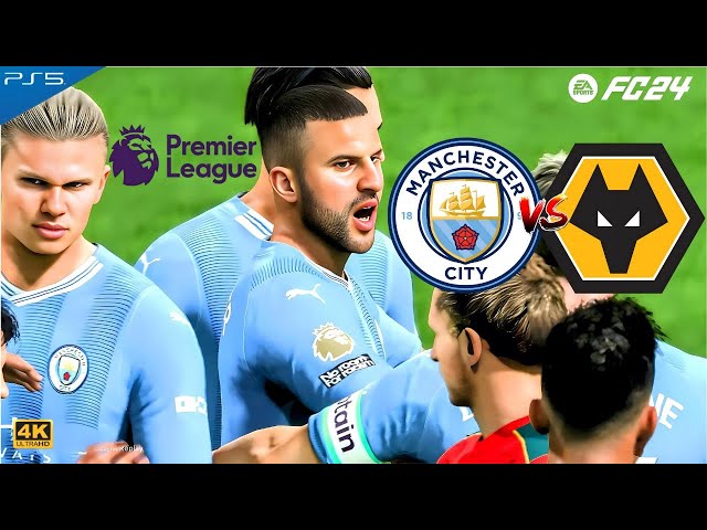 Man City Vs Wolves | English Premier League | EA FC24 Gameplay
