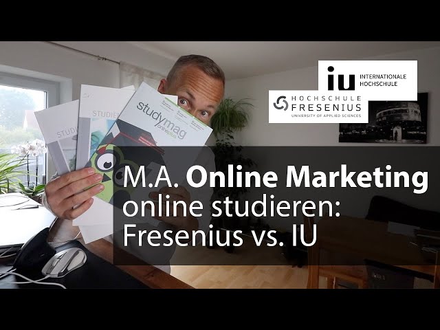 Master in Online Marketing: IU Internationale Hochschule vs. Hochschule Fresenius – Fernstudium