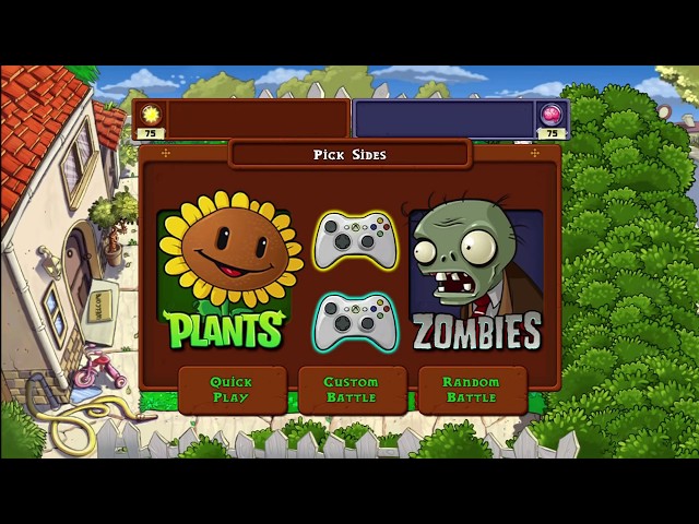 Plants vs Zombies Competitive 2-Player Xbox 360 HD