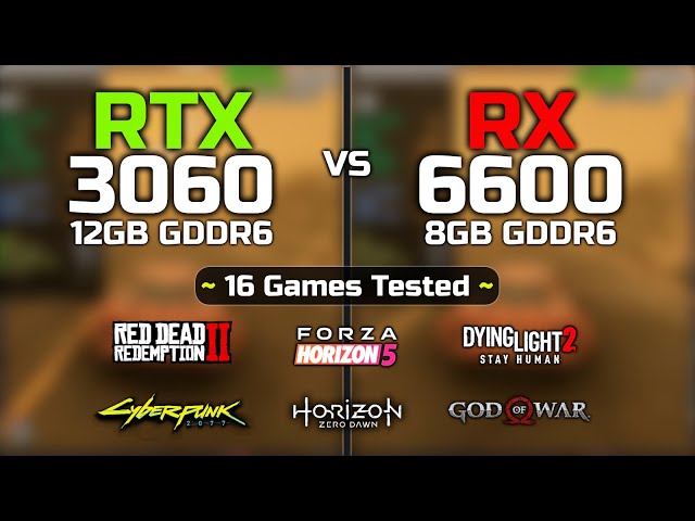 RTX 3060 vs RX 6600 | 16 Games Tested | Biggest Comparison!