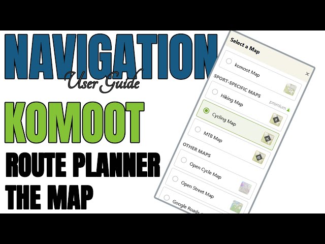 💻 the map of the komoot 🇬🇧 route planner