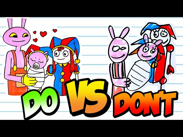 DOs & DON'Ts Drawing Love Story Between Pomni & Jax  The Amazing Digital Circus