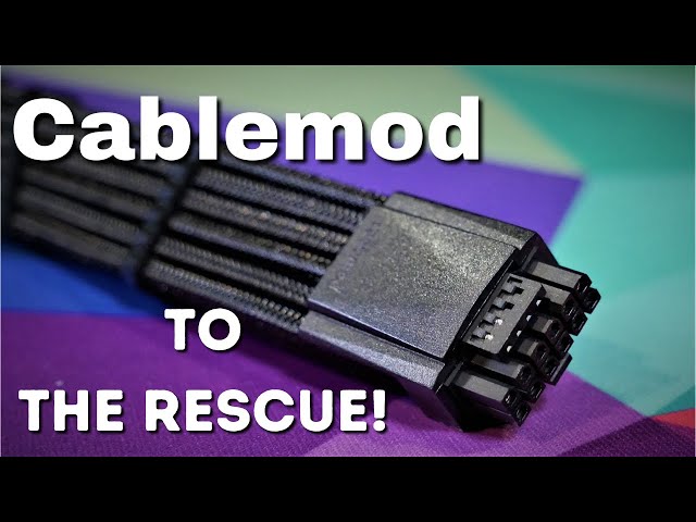 CableMod E-Series Pro ModMesh Sleeved 12VHPWR PCI-e Cable Overview / review