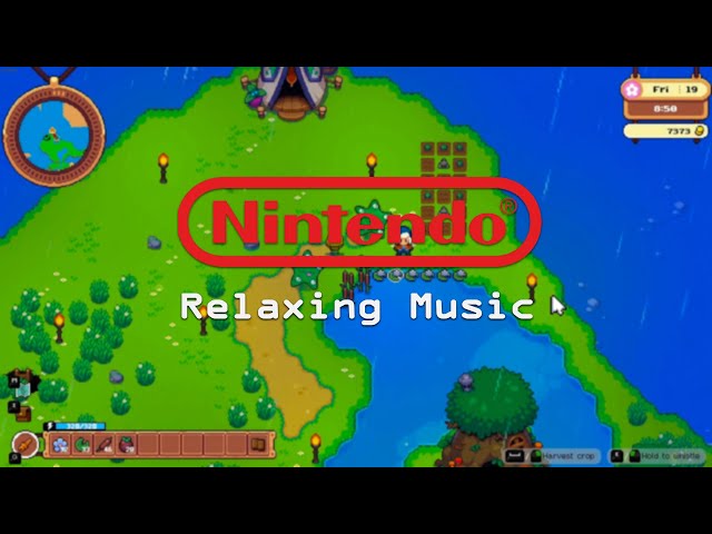 relaxing Nintendo video game music calms your mind while rainy day ( rain ambience )
