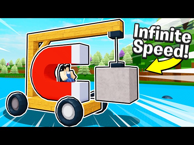 GIANT MAGNET CAR to travel at HYPERSPEED! Roblox Build a Boat
