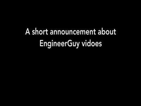A short announcement about EngineerGuy videos (August 2017)
