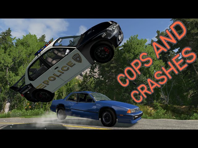 COPS AND CRASHES, The NEWEST and BEST Scenarios in Update 0.22 BeamNG.drive