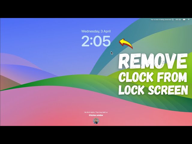 How to Remove the Clock from Your Mac’s Lock Screen