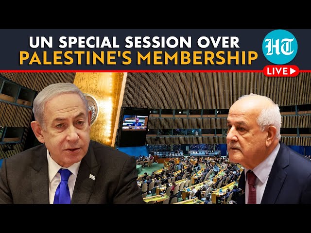 LIVE: UN General Assembly Session On U.S. Veto To Palestine Membership Amid Gaza War | Watch
