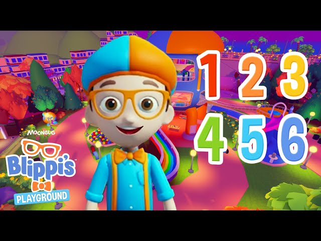 Learn Numbers in Roblox with Blippi! | Game Play | Blippi Roblox Gaming Videos for Kids