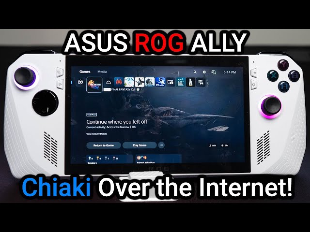 ROG Ally PS5 Remote Play 🎮 Play Chiaki out of Network! 🛜