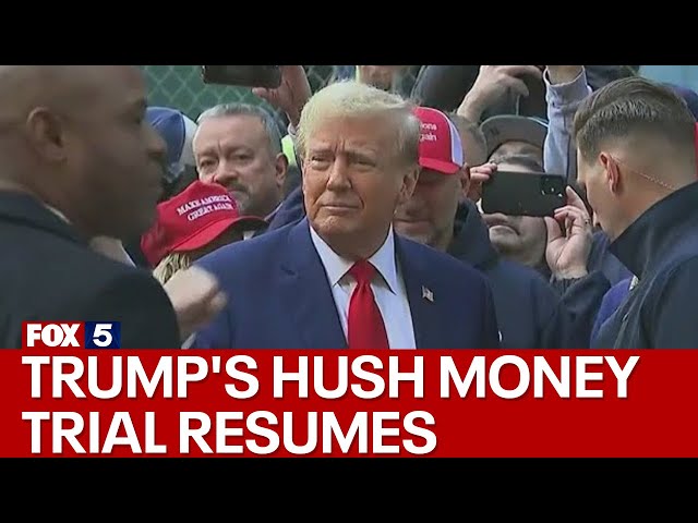 Donald Trump's hush money trial resumes