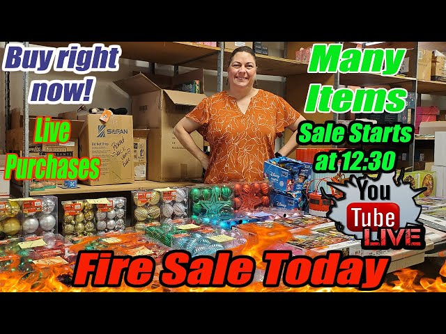Live Fire Sale Buy Direct From Me Today Lots Of New Items - From our Amazon overstock pallets