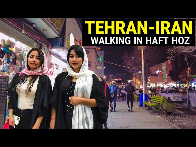 IRAN , Tehran 2022 - Walking In Haft Hoz Square | 4K UHD / تهران