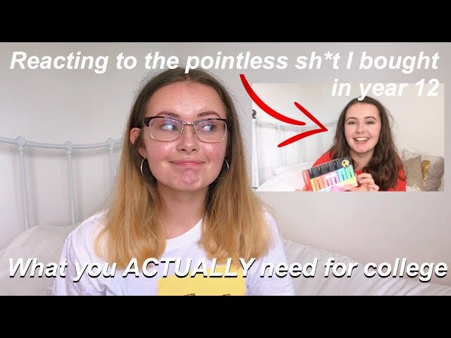 Reacting to the pointless sh*t I bought in year 12- What you ACTUALLY need for sixth form