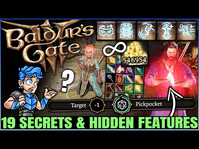 Baldur's Gate 3 - 19 Secrets & Things You Didn't Know You Could Do - IMPORTANT Tips & Tricks!