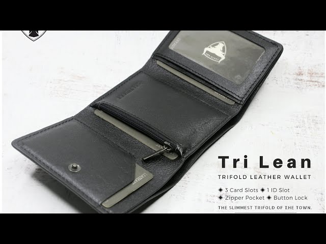 TriLean || Slimmest Trifold Leather Wallet