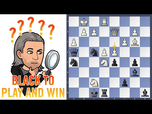 How did Carlsen checkmate? Chess puzzle of the week - Black to play and win #shorts