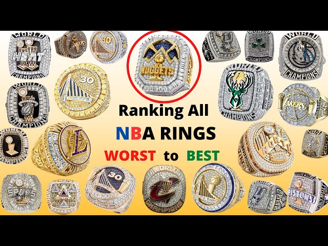 Ranking All NBA Rings WORST to BEST!