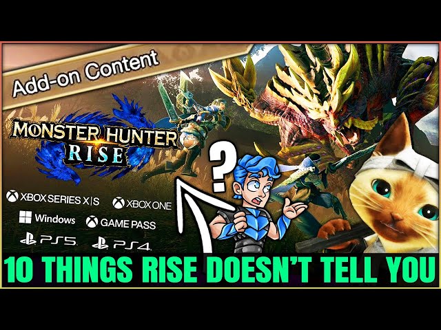 10 IMPORTANT Things You NEED to Know Before Playing Monster Hunter Rise PS5 Xbox! (Tips & Tricks)