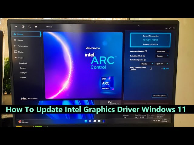 How To Update Intel Graphics Driver Windows 11–Proper way to Install or Update your Intel GPU Driver