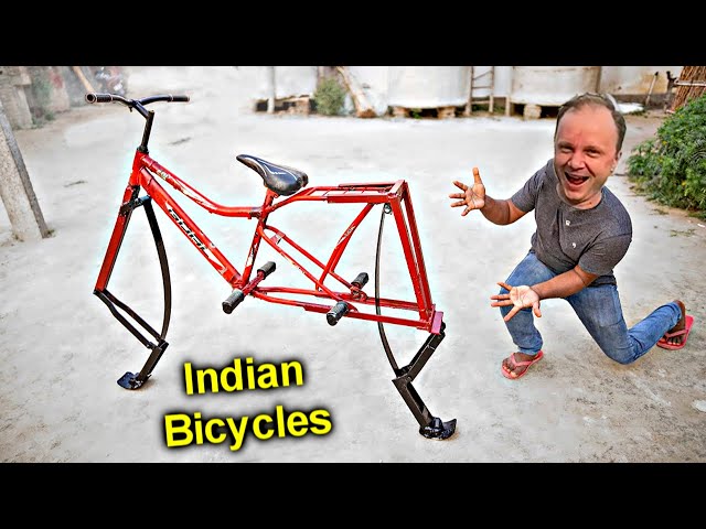 ✅Crazy BICYCLES of India 💥 Without CHAIN, PEDALS and BRAKES!!!Eccentric wheel and JUMPING bike)))