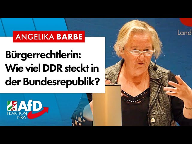 Wie viel DDR steckt in der Bundesrepublik? – Angelika Barbe (DDR-Bürgerrechtlerin)