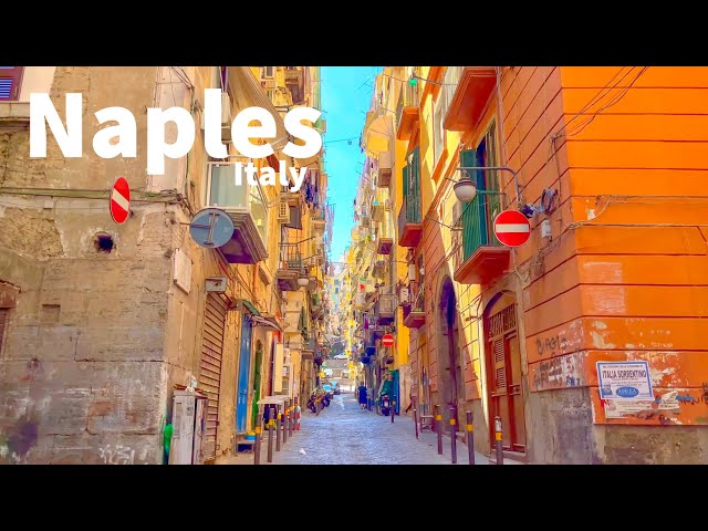 Naples, Italy 🇮🇹 - Summer Walk - 4K HDR Walking Tour