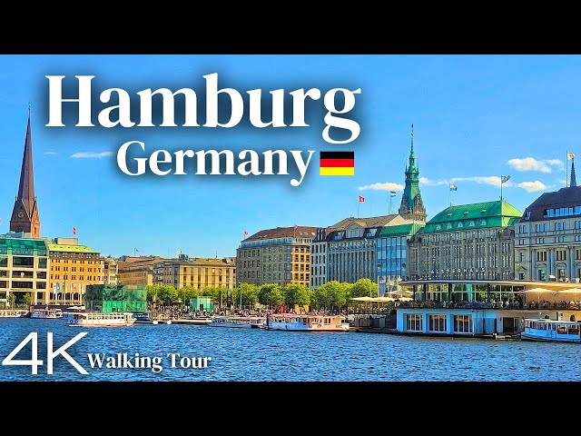 Hamburg, Germany - Summer Walking Tour 2023 - 4K UHD
