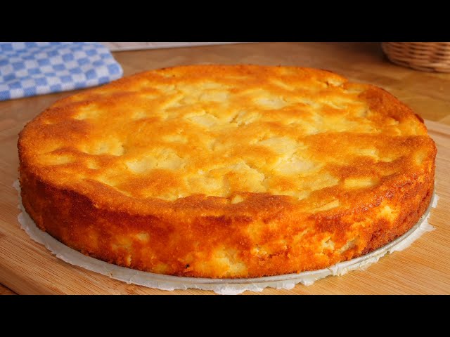 French Apple Cake 🍎 in 10 MINUTES!! Without FLOUR and without BAKING POWDER !!