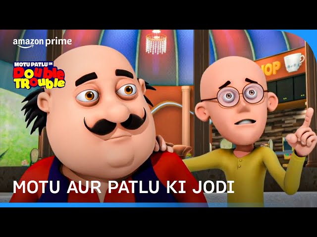 Motu Patlu Dhishoom Dhishoom Scene 🤜🏻 |  Motu Patlu In Double Trouble | Prime Video India