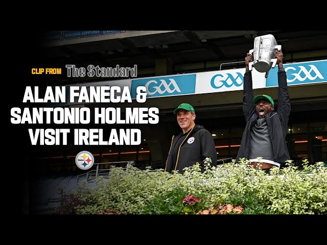 Alan Faneca, Santonio Holmes visit Ireland | Pittsburgh Steelers