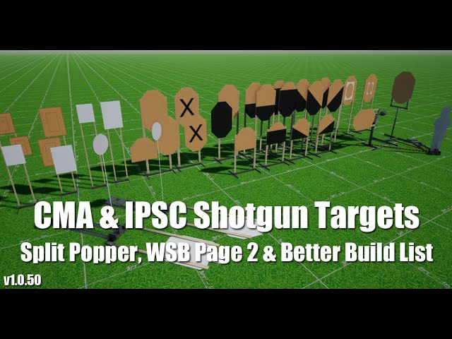Practisim Designer Patch 50 - CMA Targets, IPSC Shotgun, Split Popper, WSB pg.2 & Better Build List