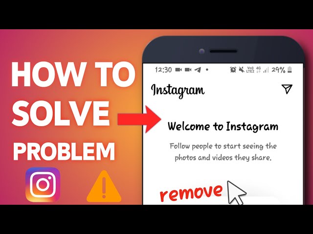 How to Solve Welcome to Instagram problem | how to Remove welcome to instagram bug 2024