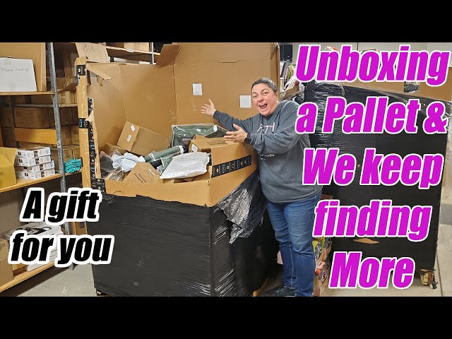 Unboxing a pallet and We just Keep finding more and more items - I also give you a gift!