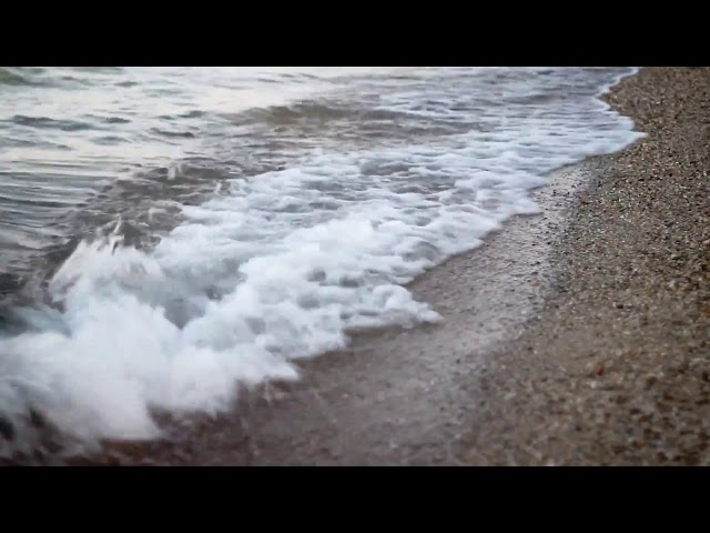 [10 Hours] Gentle Beach Waves in Close Up SLOW MO - Video & Audio [1080HD] SlowTV